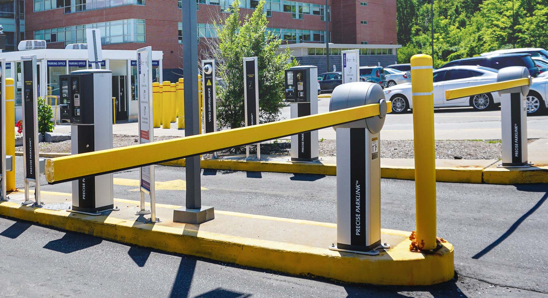 Skidata+Gated+Parking+System+Barrier.Gate+Entry+at+Mackenzie+Health+in+Ontario+Canada